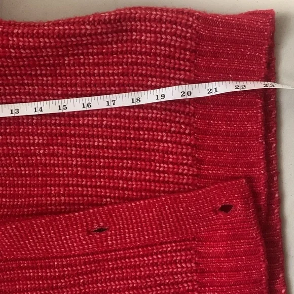 U.S Polo Association Red Knit Cable Cardigan Sweater - Picture 10 of 10